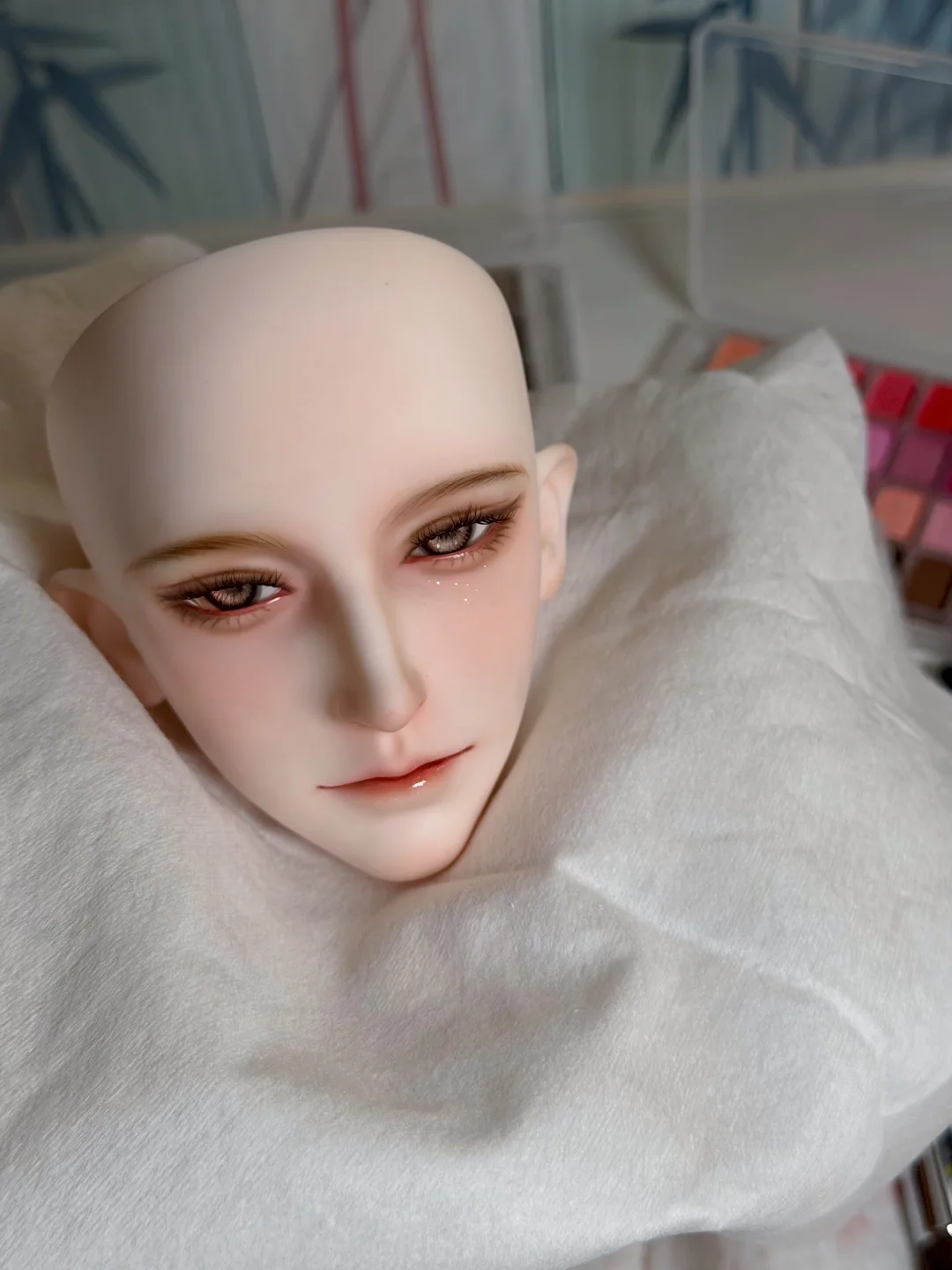 Under the guidance of family and friends, I painted my head for the first time