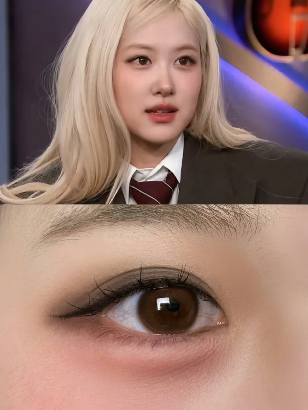Try smoking wild rose makeup for inner double swollen eye blisters
