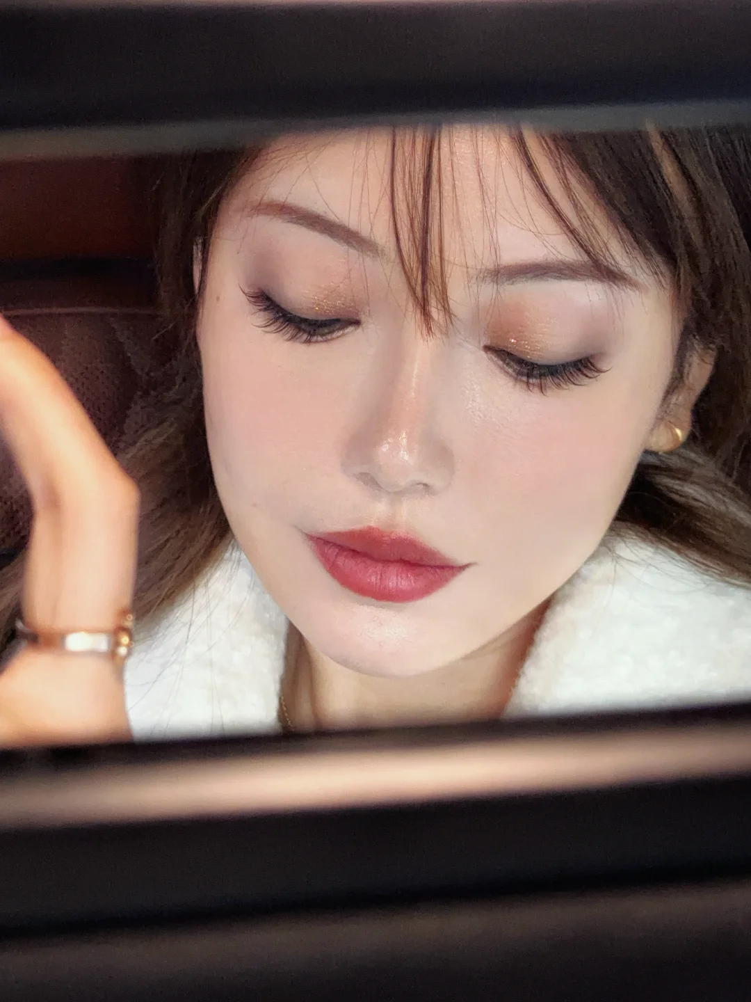 Daily Makeup Check in Day 45 | Winter Style Gold Brown Light Smoked Makeup 🐆