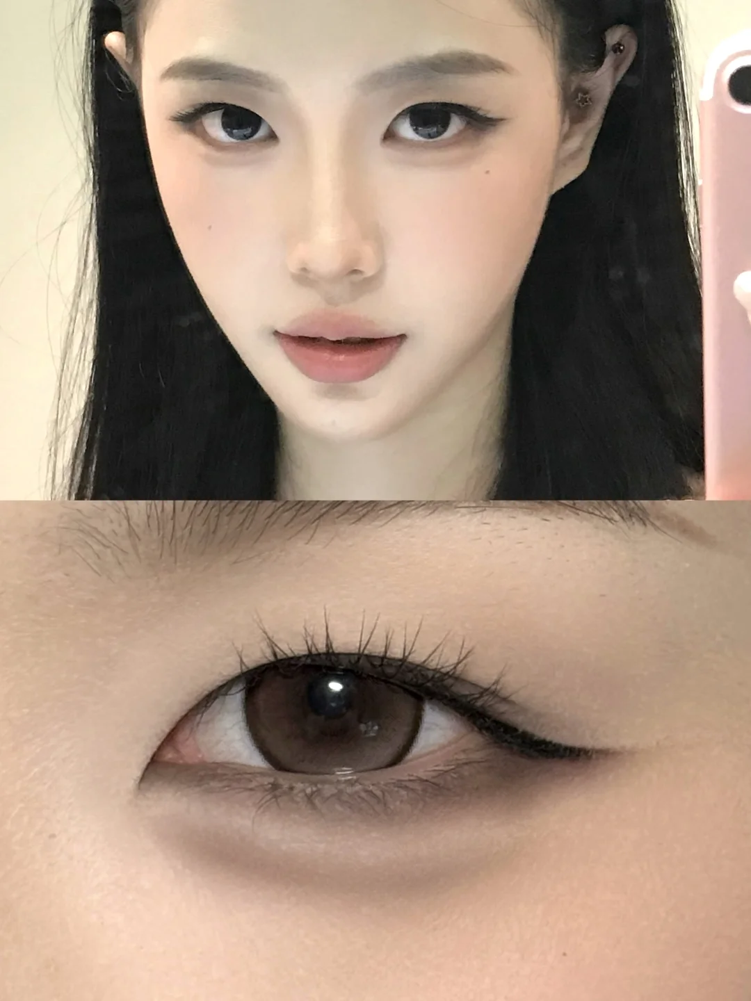 Studying hard and practicing diligently is really useful! Not eating the modeling inner double light makeup template ❗ ️