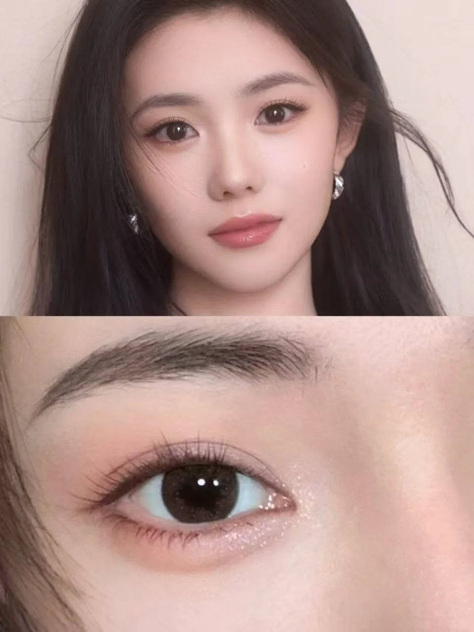 Light eye makeup ceiling? Choosing the right contact lenses to get Liu Haocun's daily eye makeup