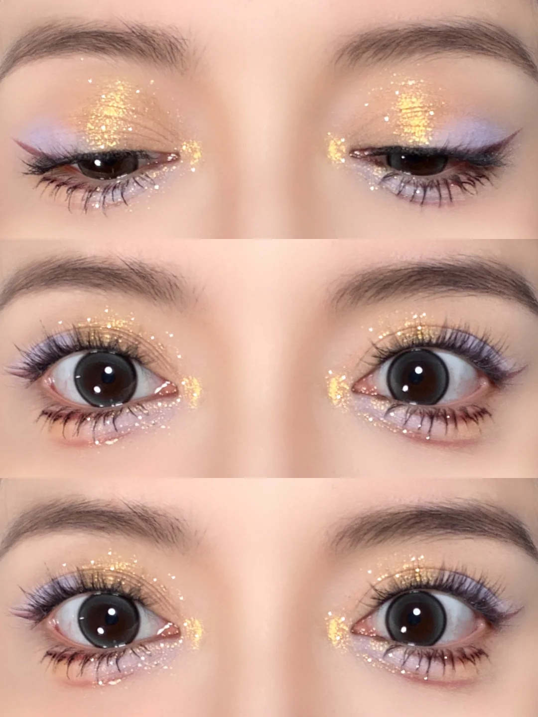 Sunset Orange Sea 🌅 The fairy aura creates a stunning makeup look!