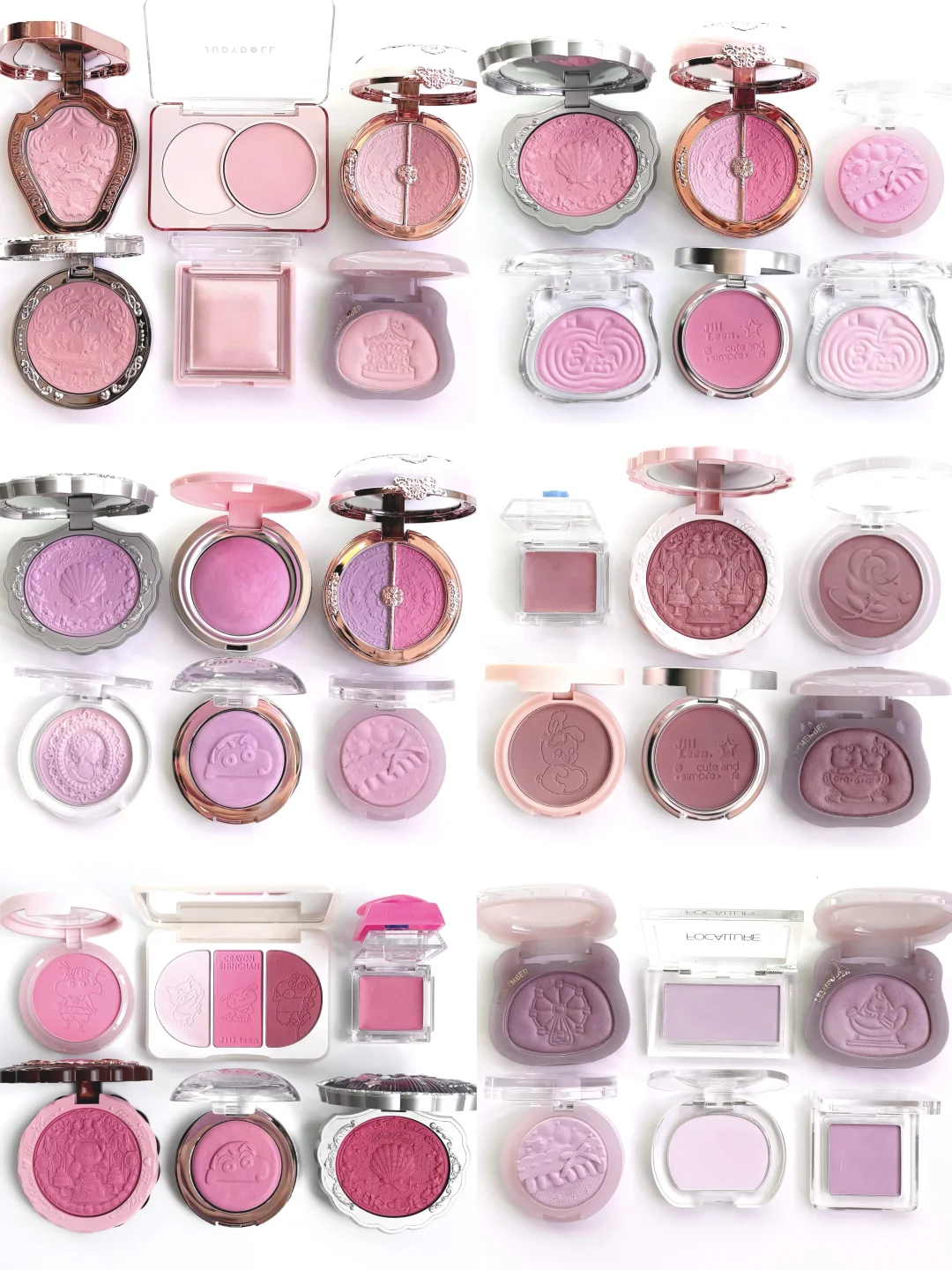 Light Summer Olive/Annual Favorite powder blusher Color Card (Real Photo)