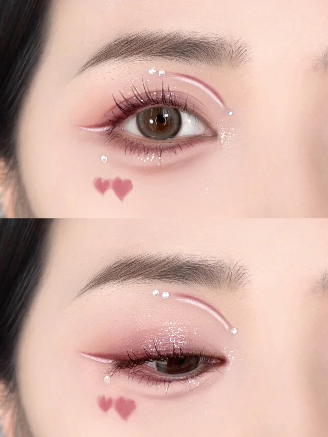 New Year's luck with eye makeup!!