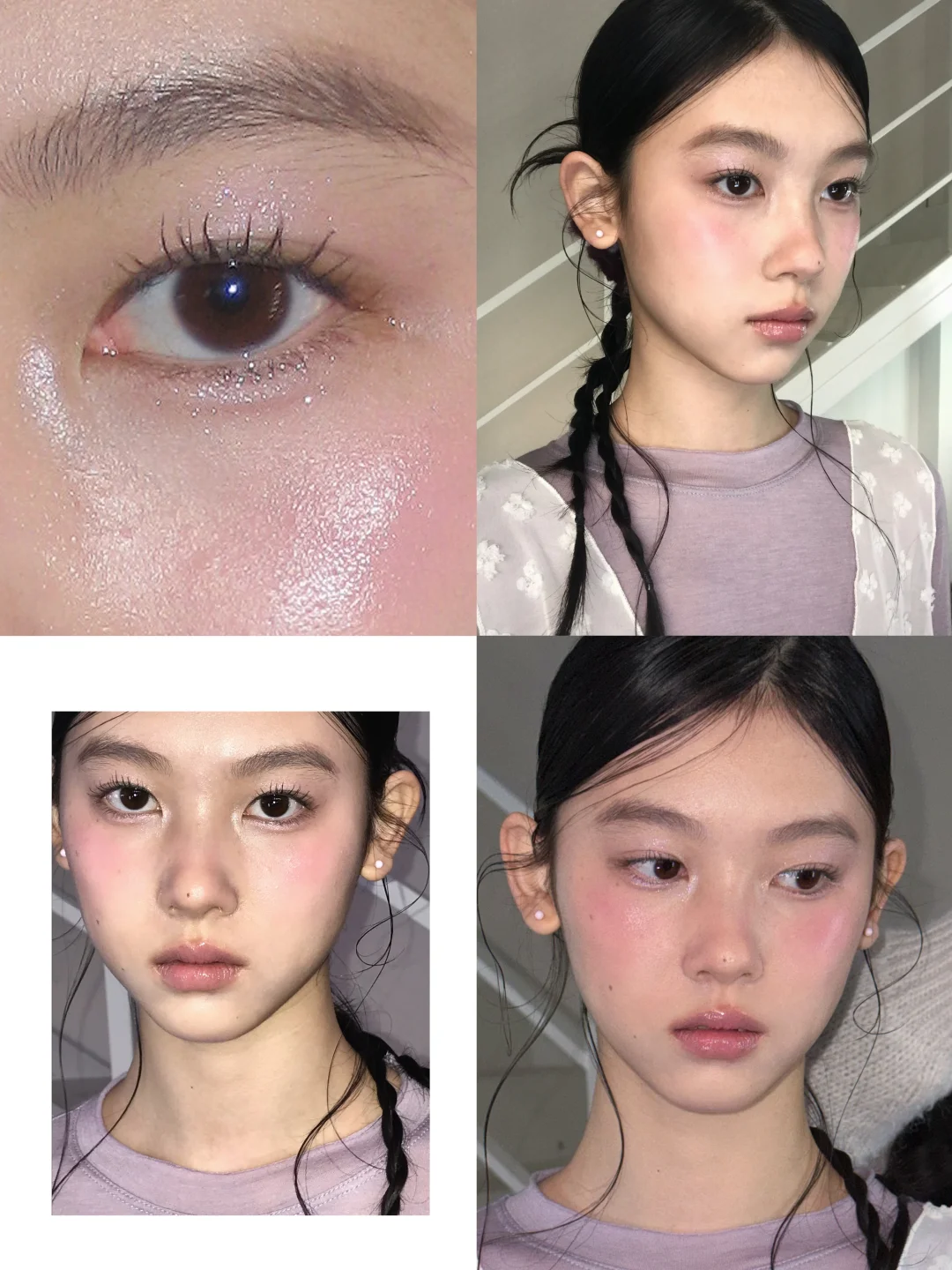 Ins light makeup | Transparent taro makeup 🩶