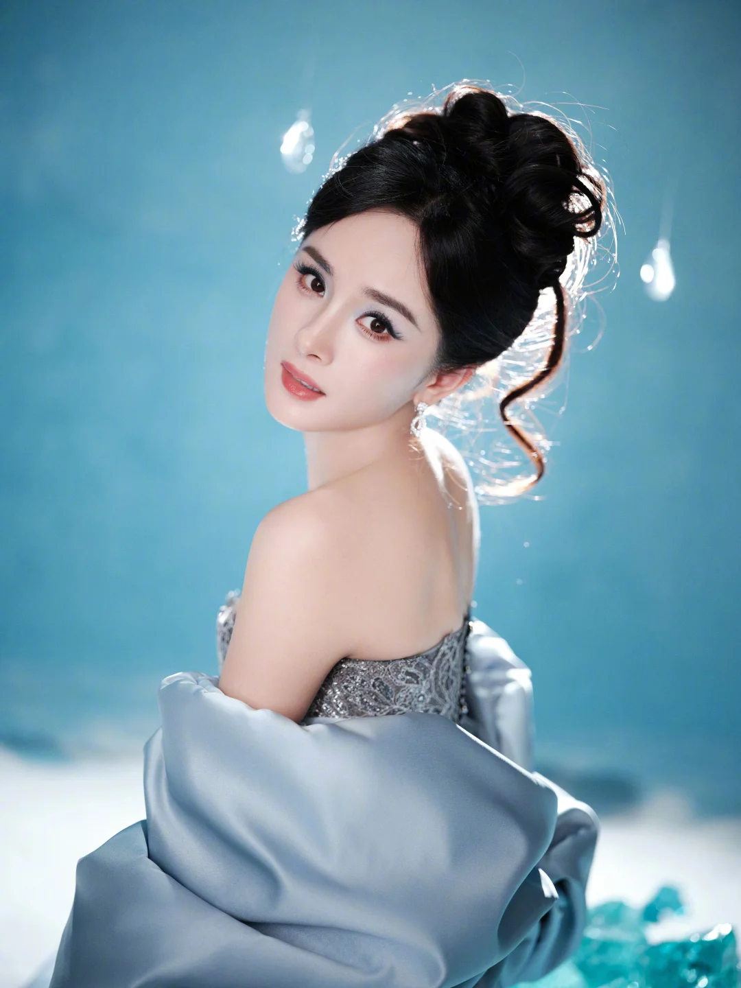 Ice and Snow Queen Makeup for Sister Mi