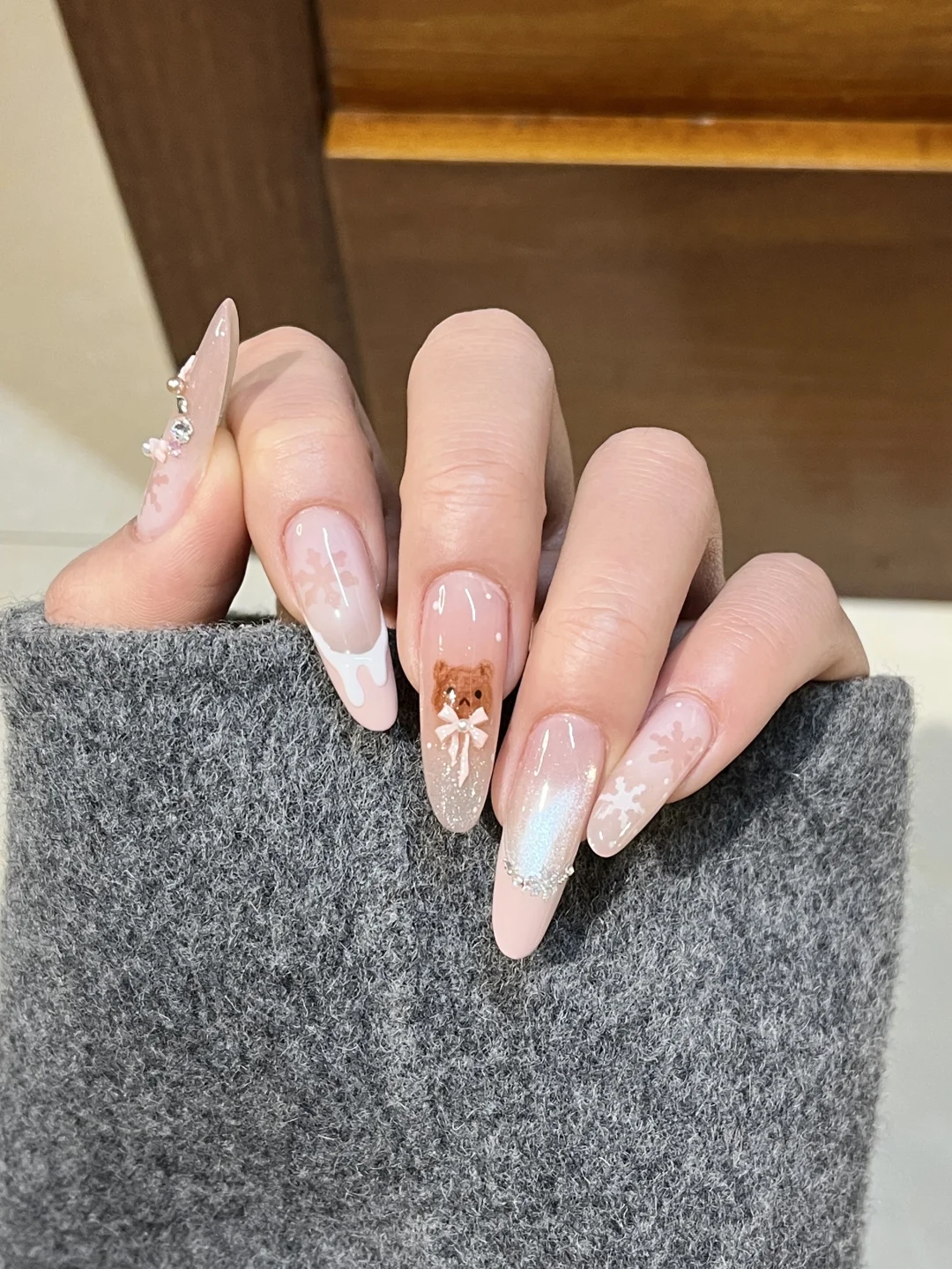 Winter nail art 🎄 Full of Christmas atmosphere
