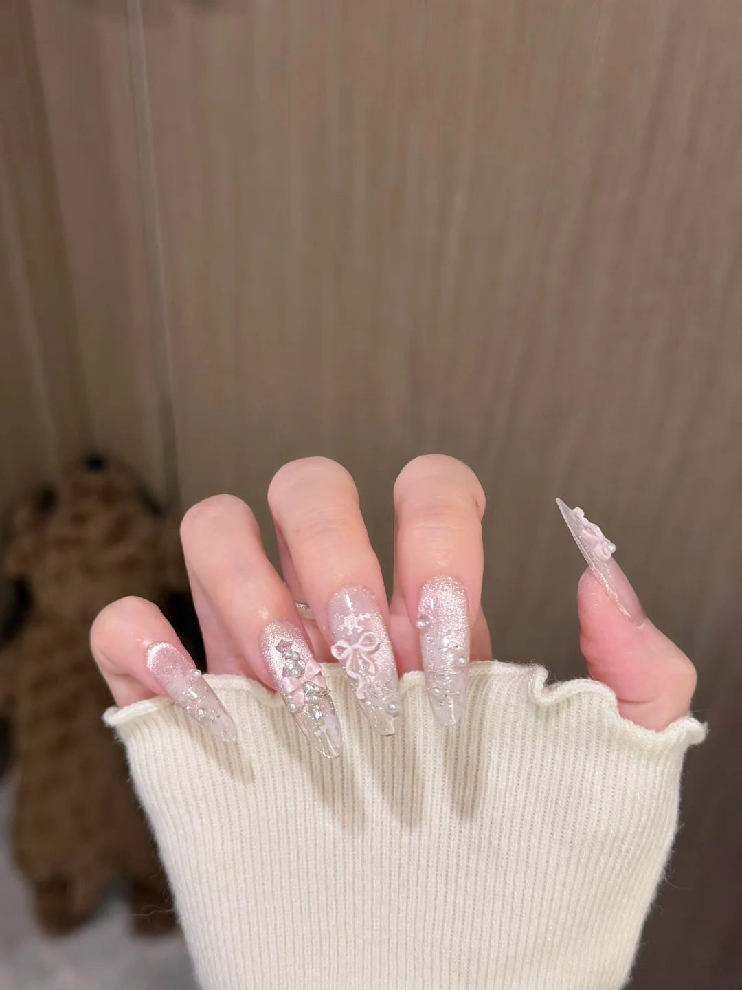 🎄 Christmas Snow: Snowlake: Winter Atmosphere Nail Art: ribbon: 🫧