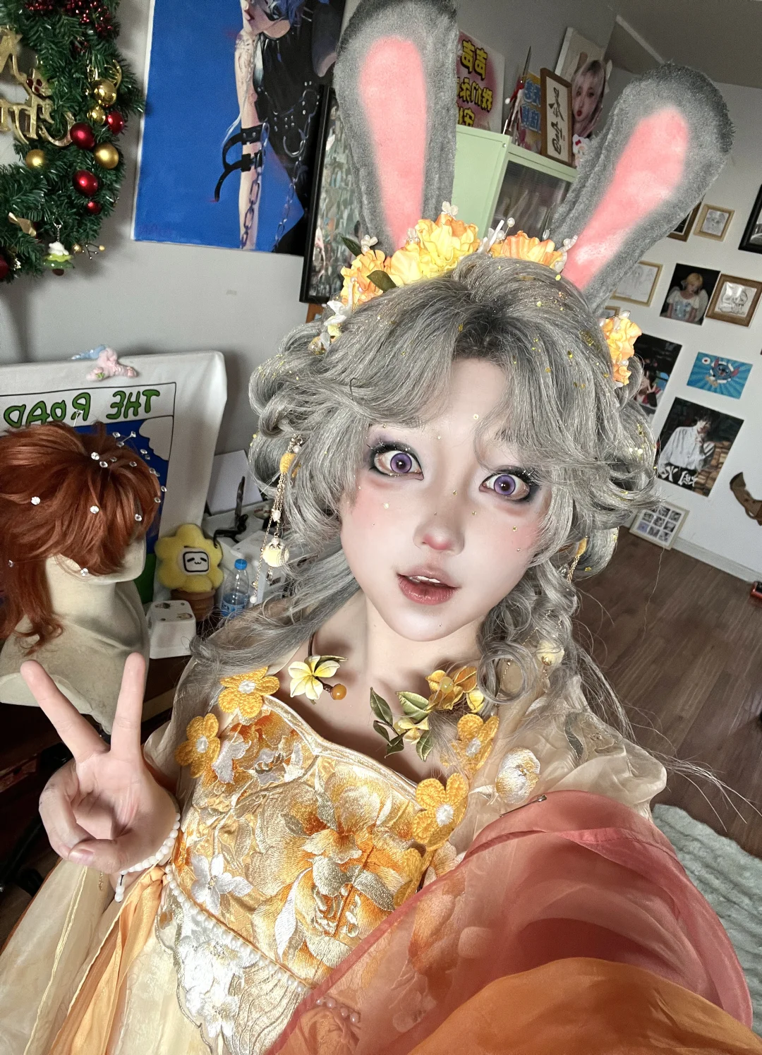 Calendula Rabbit Shining Evening Makeup! Dress Judy in Hanfu~