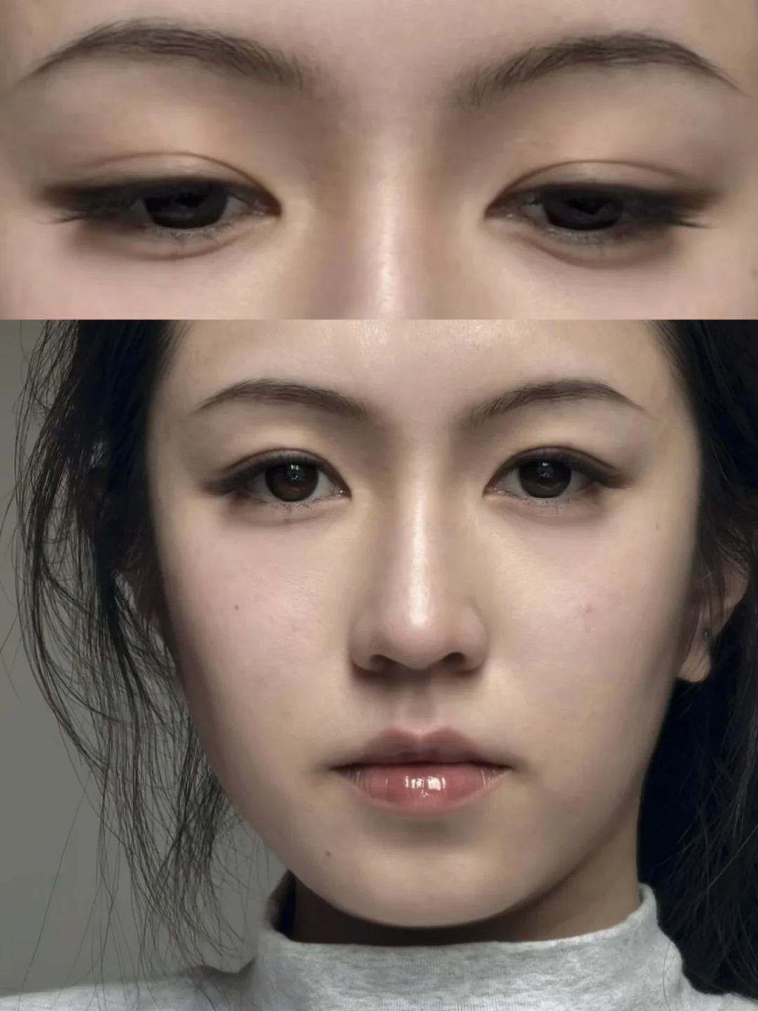 Ancient Early White Flower Pattern Villain Makeup ☕ ️