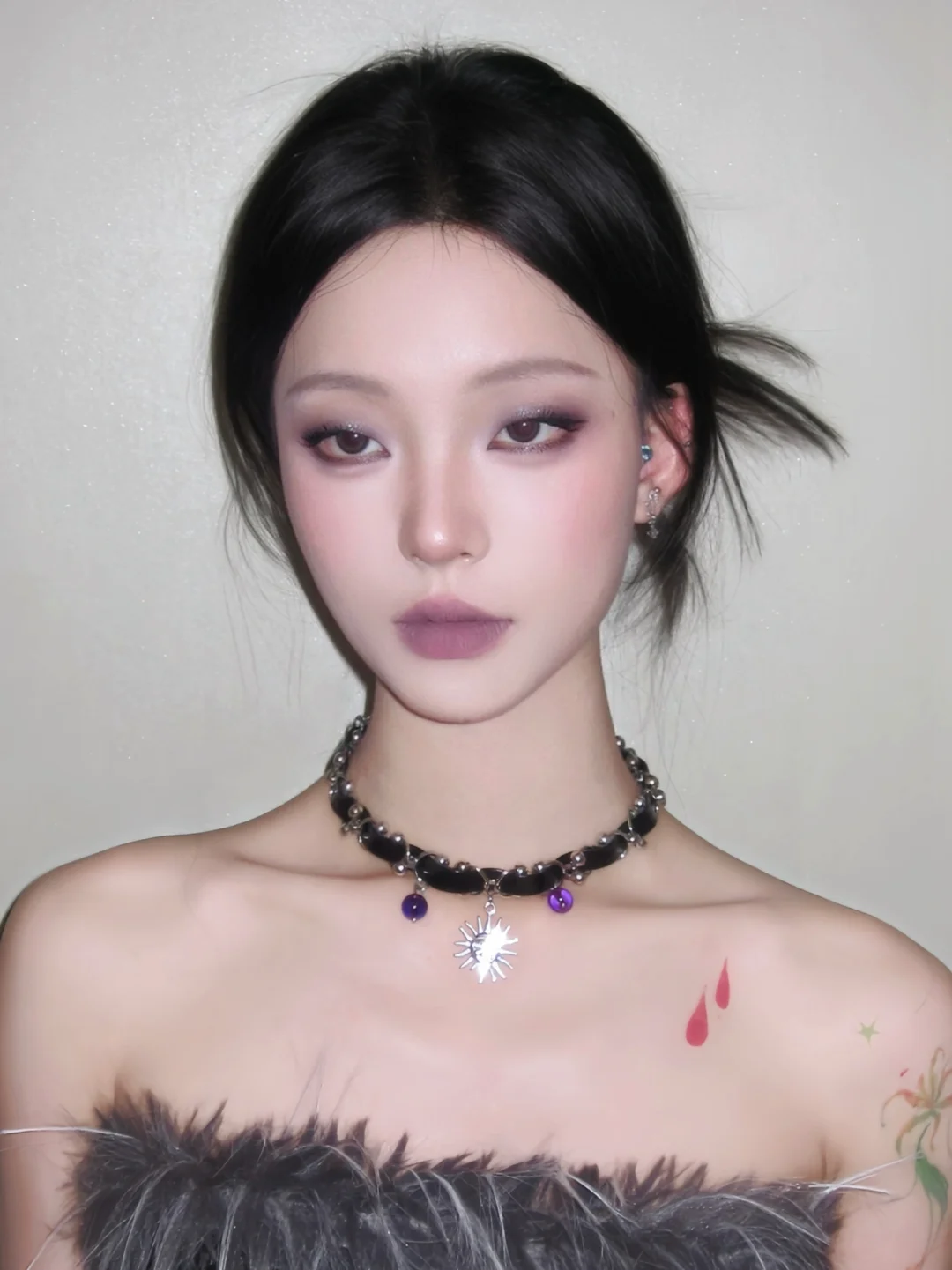 Once makeup is applied to a single eyelid ..