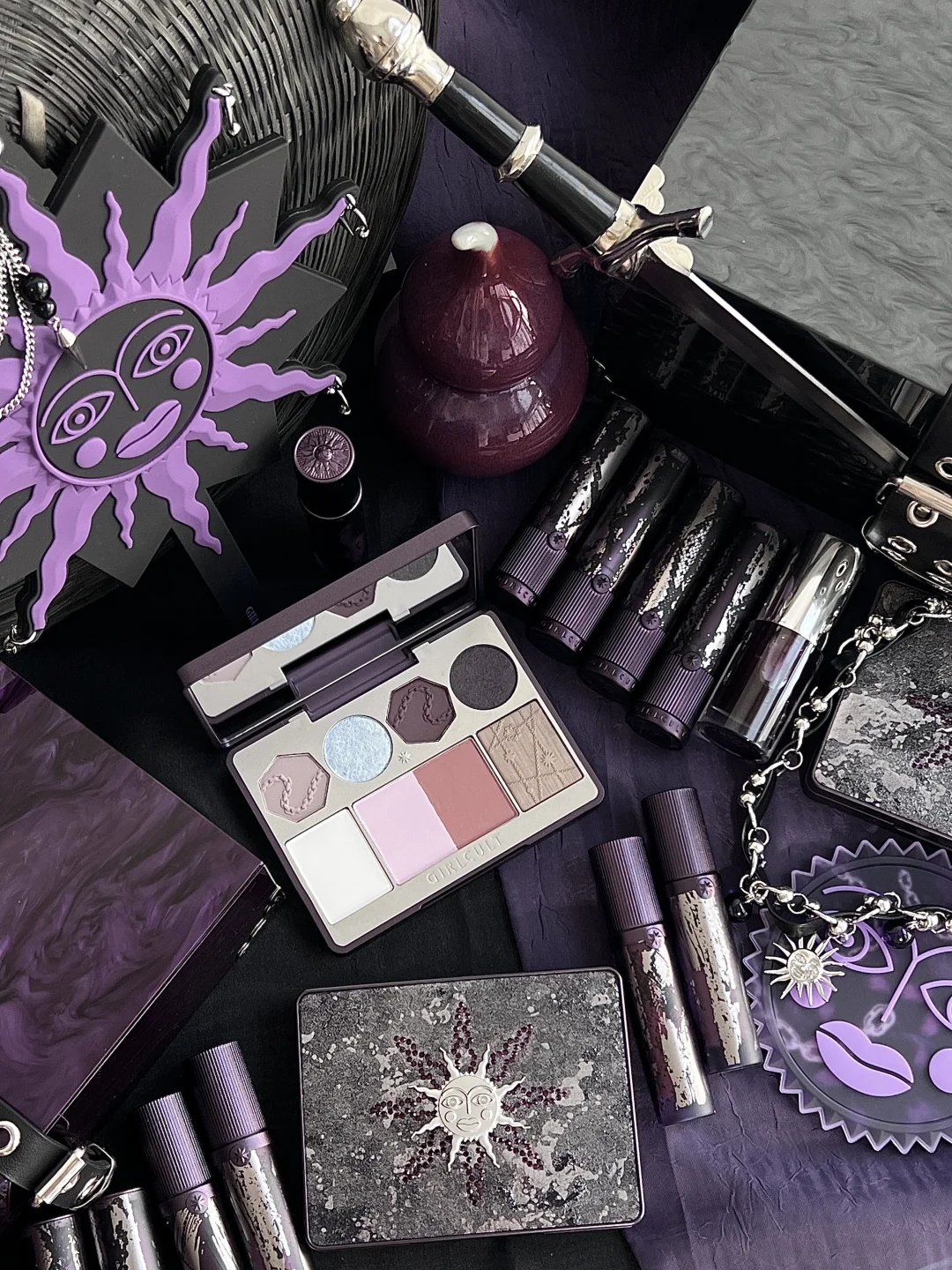 GIRLCULT Jianghu Series! Black Purple Punk Heroic Style ⛓💜🗡🖤