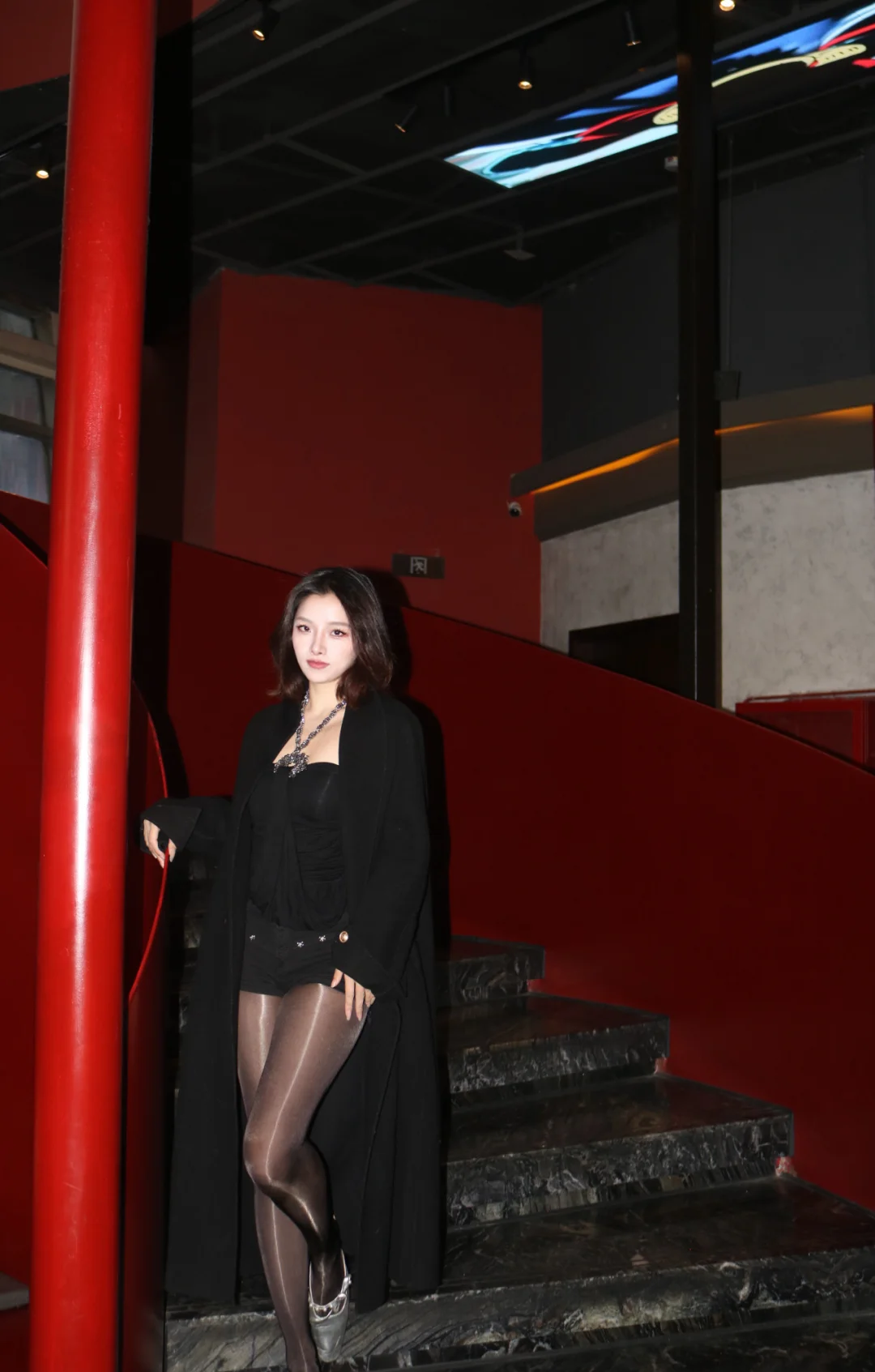 This red spiral staircase is also so beautiful to take photos of!