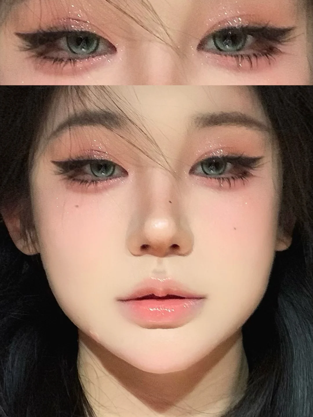 Dear children! Draw a super beautiful makeup!