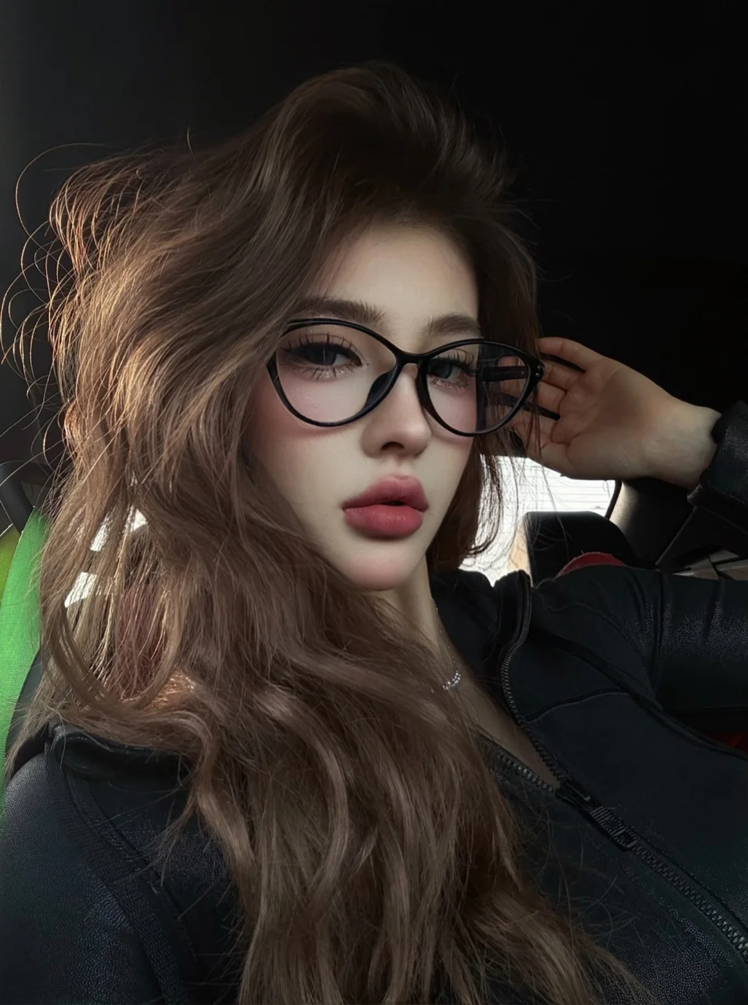 I wore glasses today 🐈‍⬛  ₊⁺ ♡̶₊⁺⑉