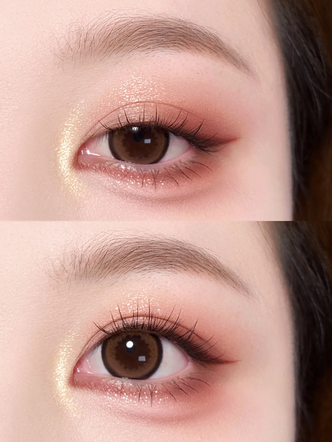 Christmas rock sugar apples 🍎 Festive atmosphere and winter eye makeup 🧣