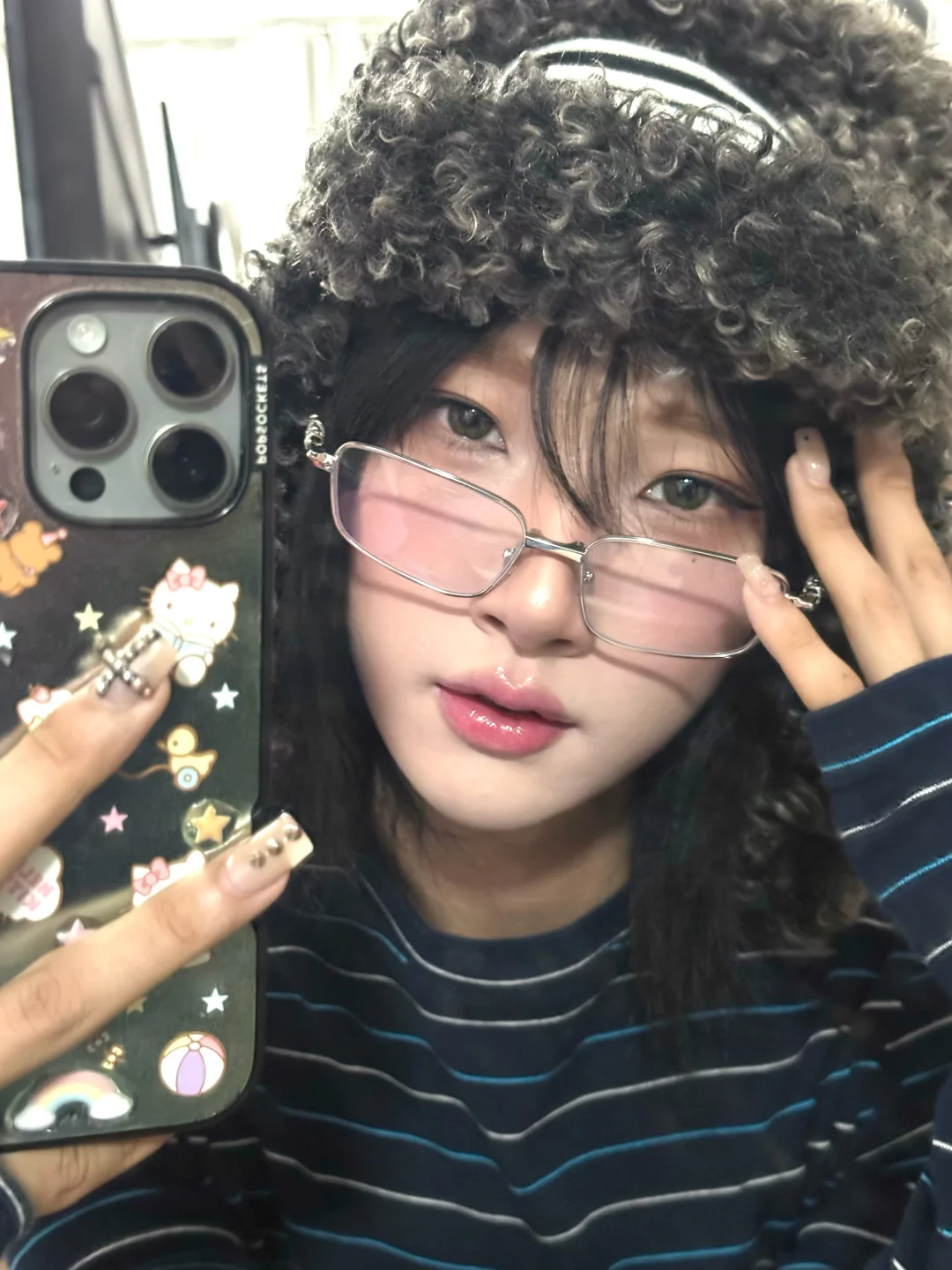 Promise me to try the green contact lenses, okay!