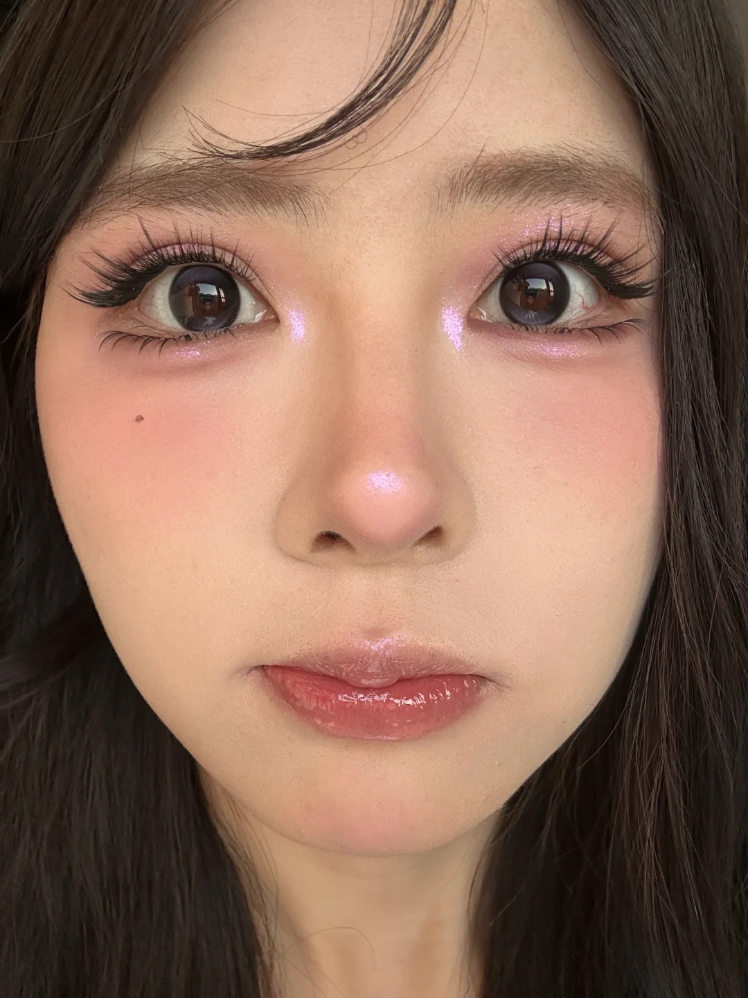 I applied makeup for two hours