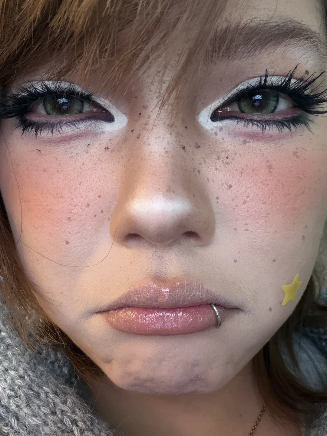 I applied my favorite makeup and was delayed from going out. I feel so sad and upset