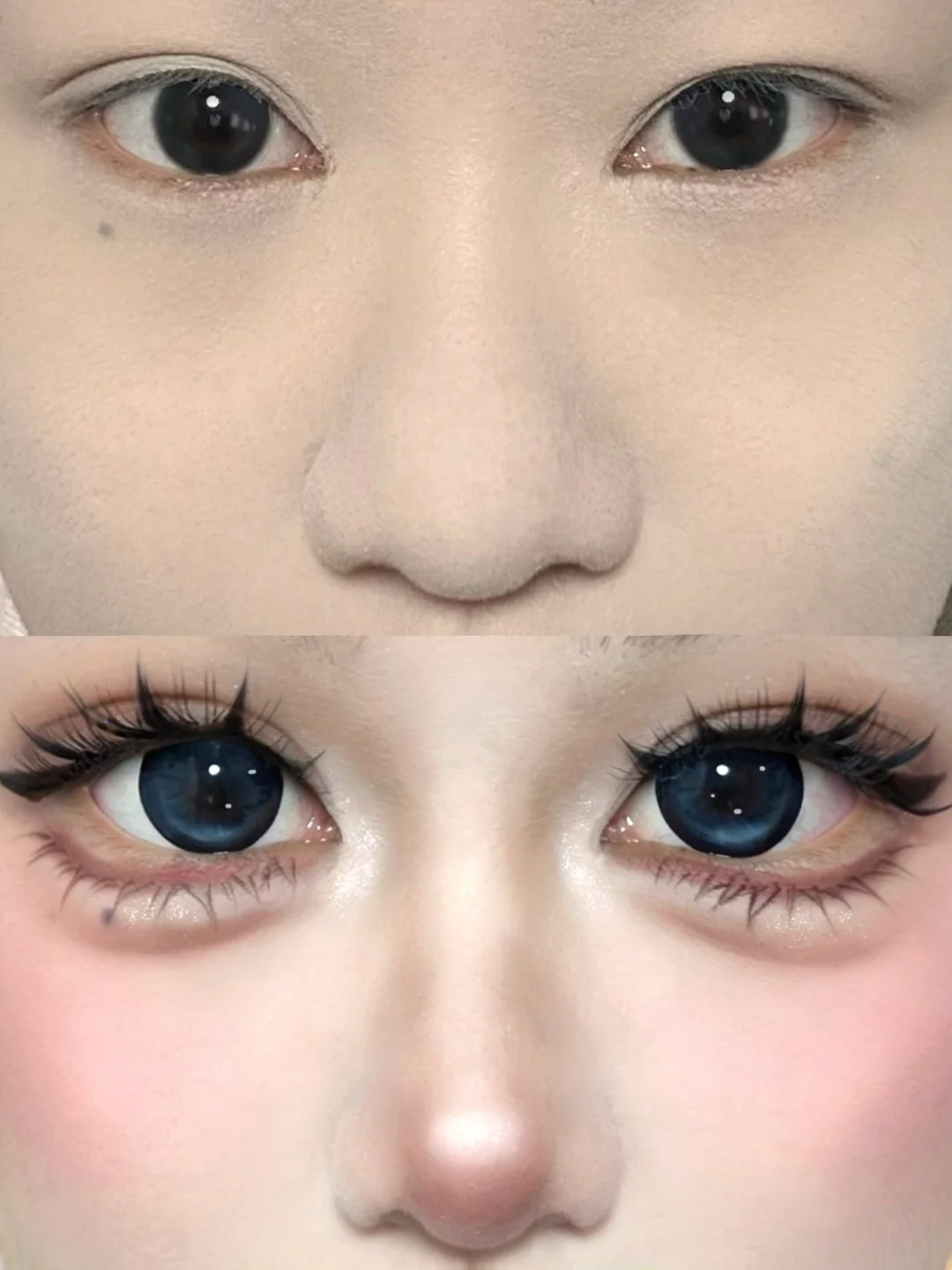 Puppet Cat 3D Comic BJD Doll Eye Makeup Tutorial! Please practice with me
