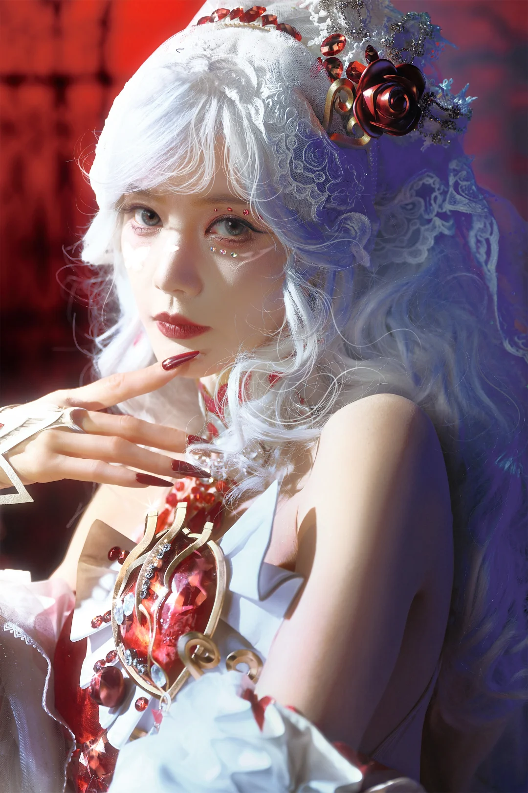 The Twilight Rose Shadow Makeup I Made for Li Yitong