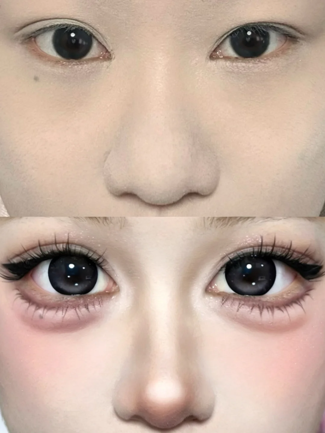 Cat manga doll eye makeup tutorial detailed version! Please practice with me