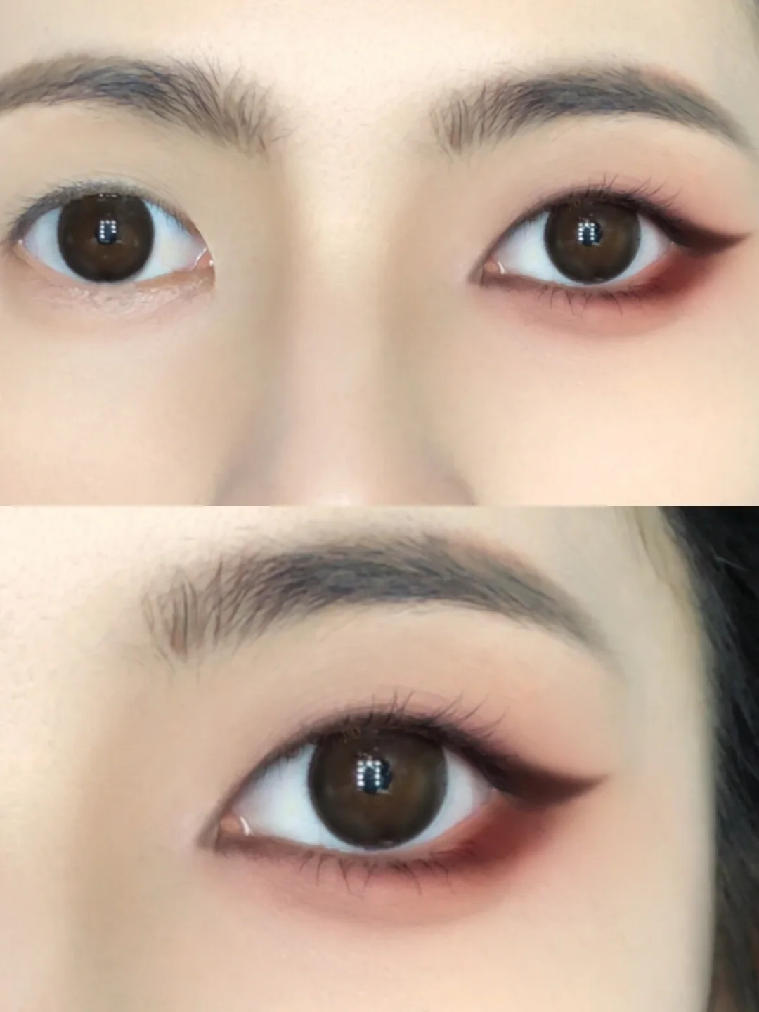 Single eyelid understanding! New Chinese style inverted red brown eye makeup is painted like this!!