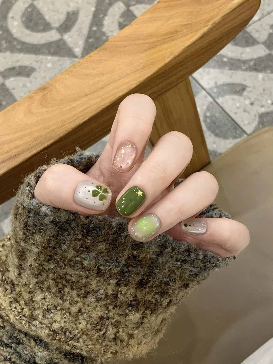四叶草:four_leaf_clover:玻璃珠美甲💅🏻好好看