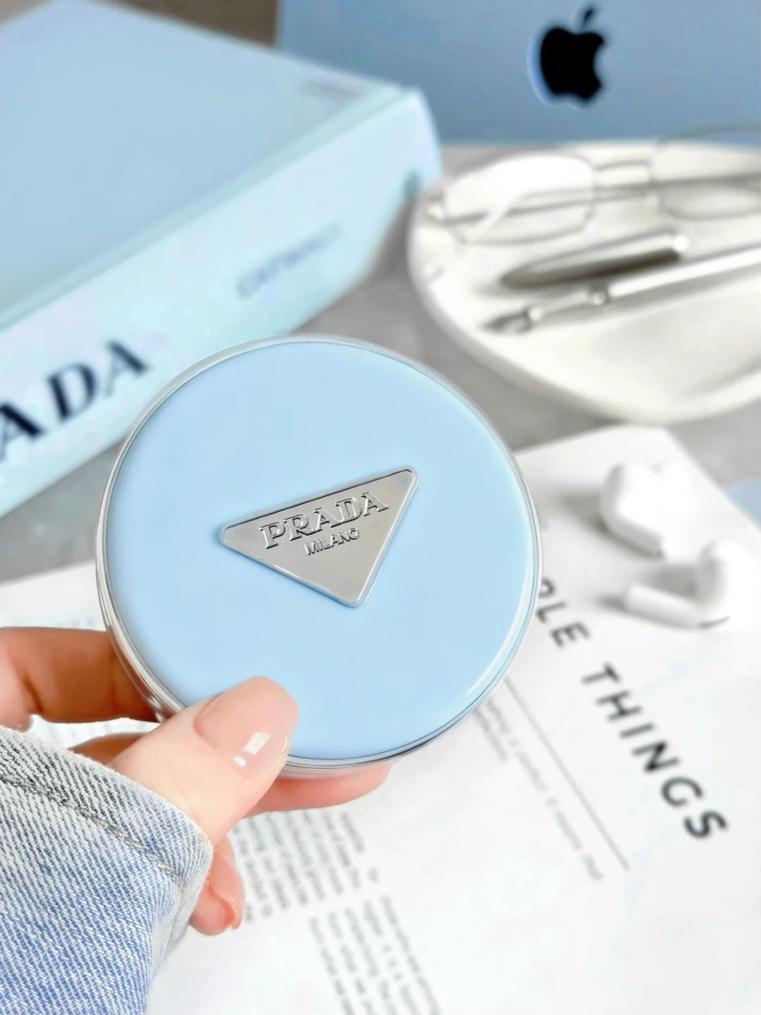 PRADA air cushion baby blue 🩵 Heartbeat is as simple as breathing