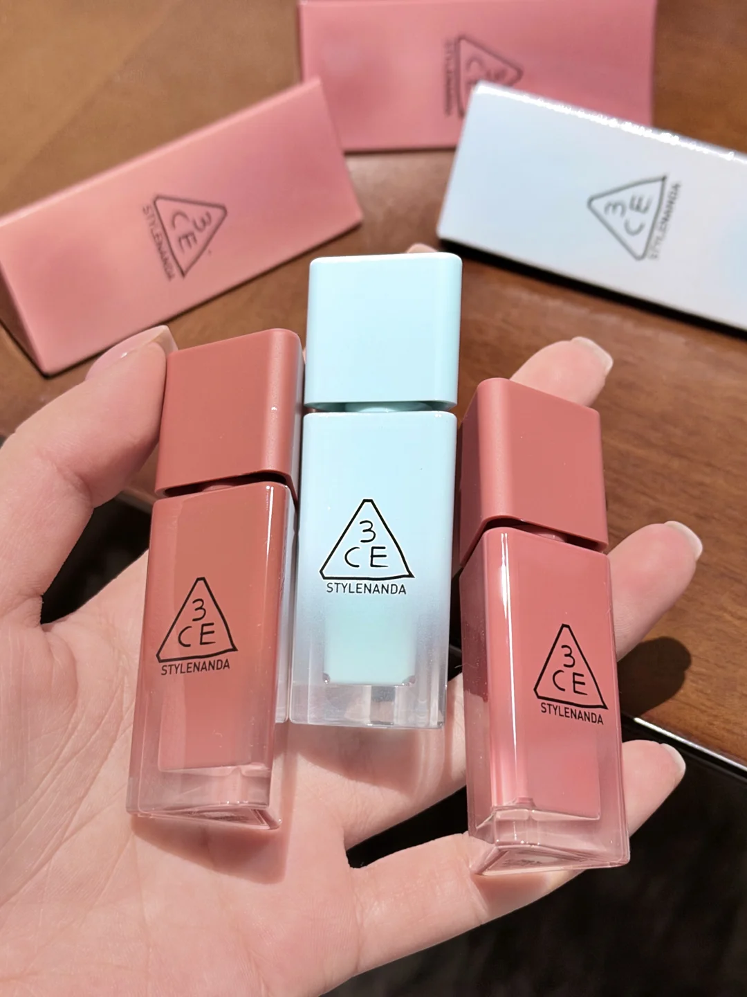 3CE新品🧊:sparkles:棱镜唇釉！热乎试色分享！！！
