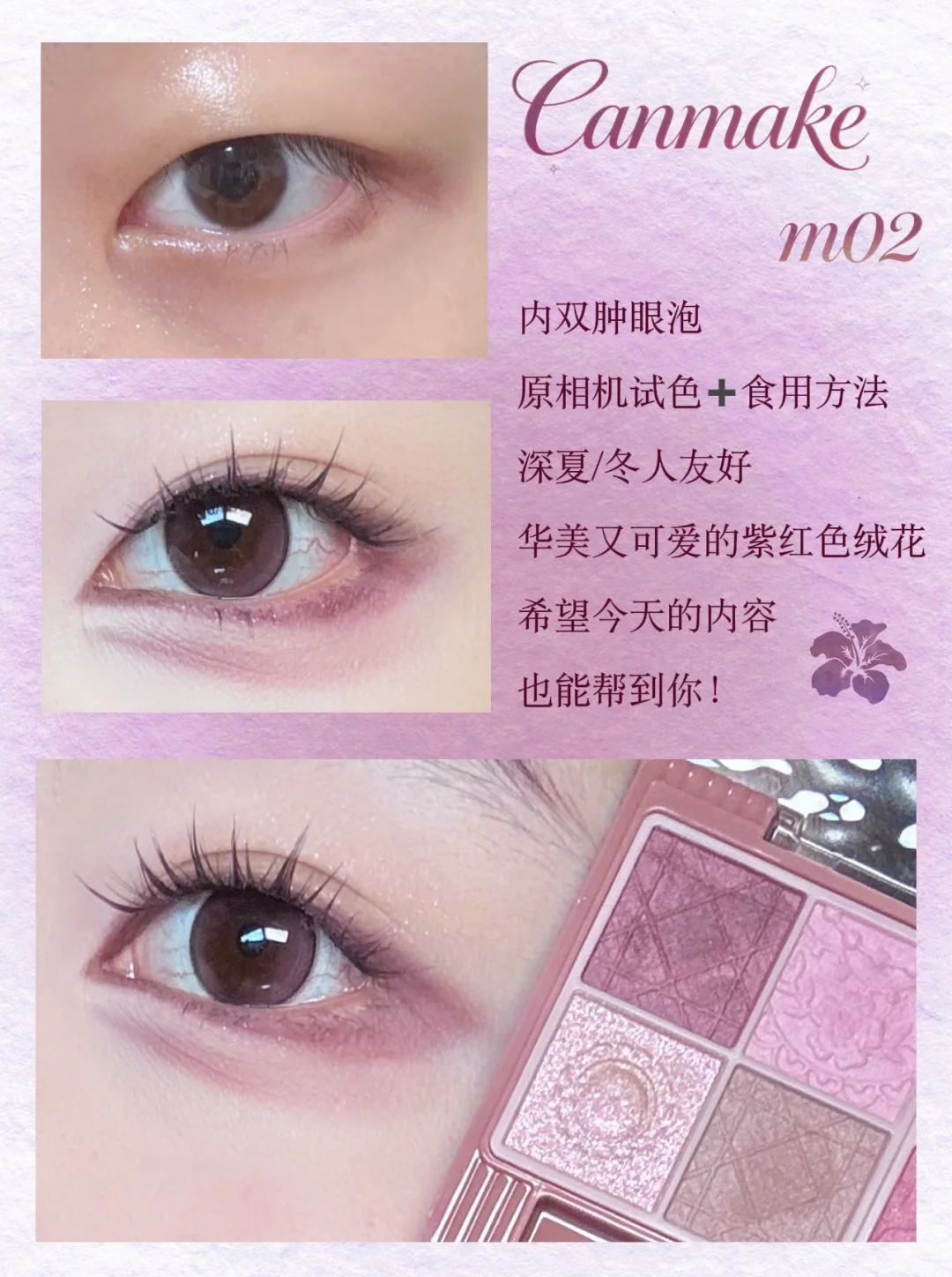 Teacher, our child Han wants to watch Canmake m02 Crimson Plum Wine Makeup