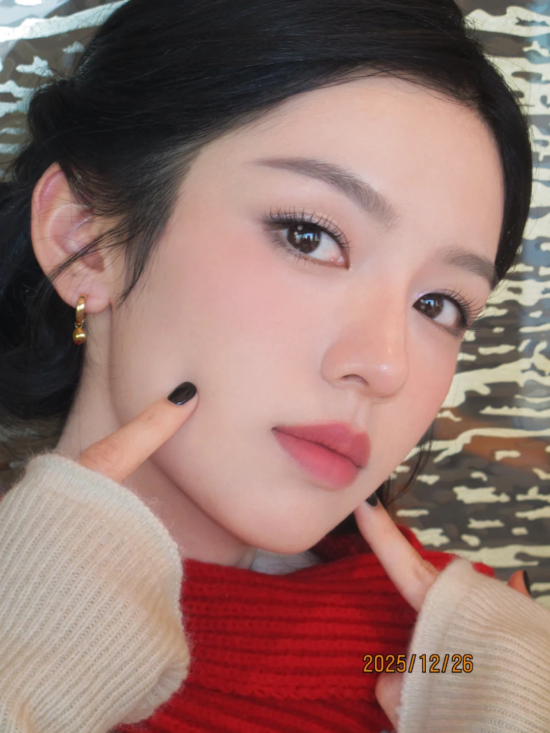 The winter silver wrapped makeup I applied to Zhou Ye today