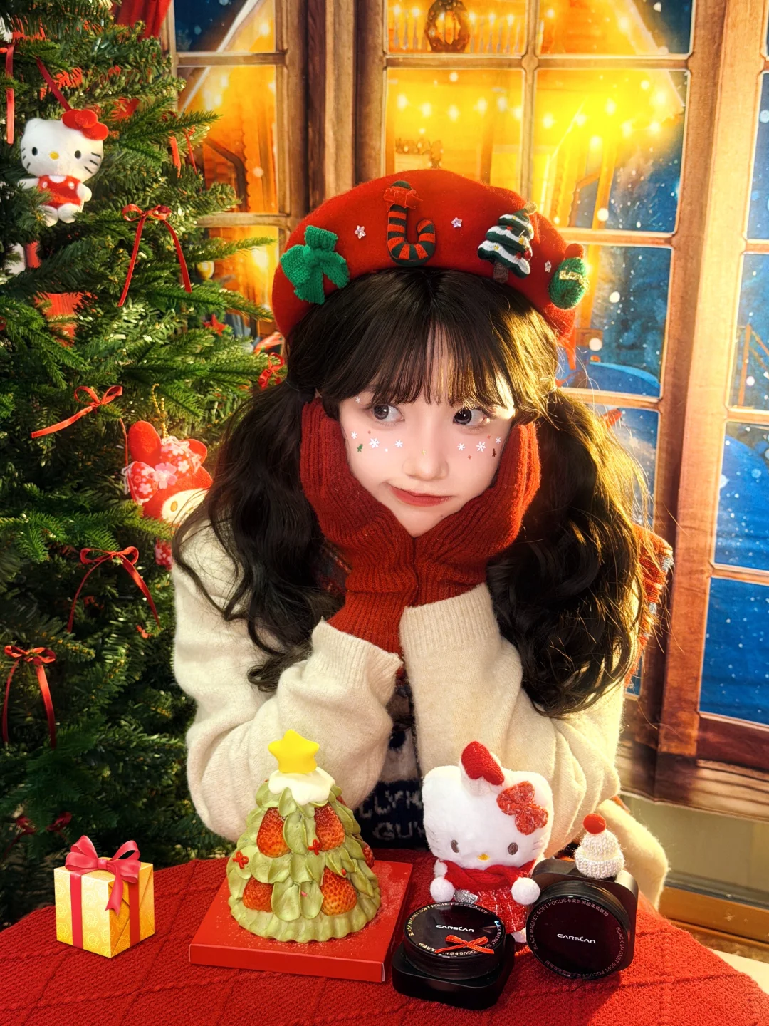 🎄: Snowman: Preview Christmas Makeup and Photo Poses in Advance~