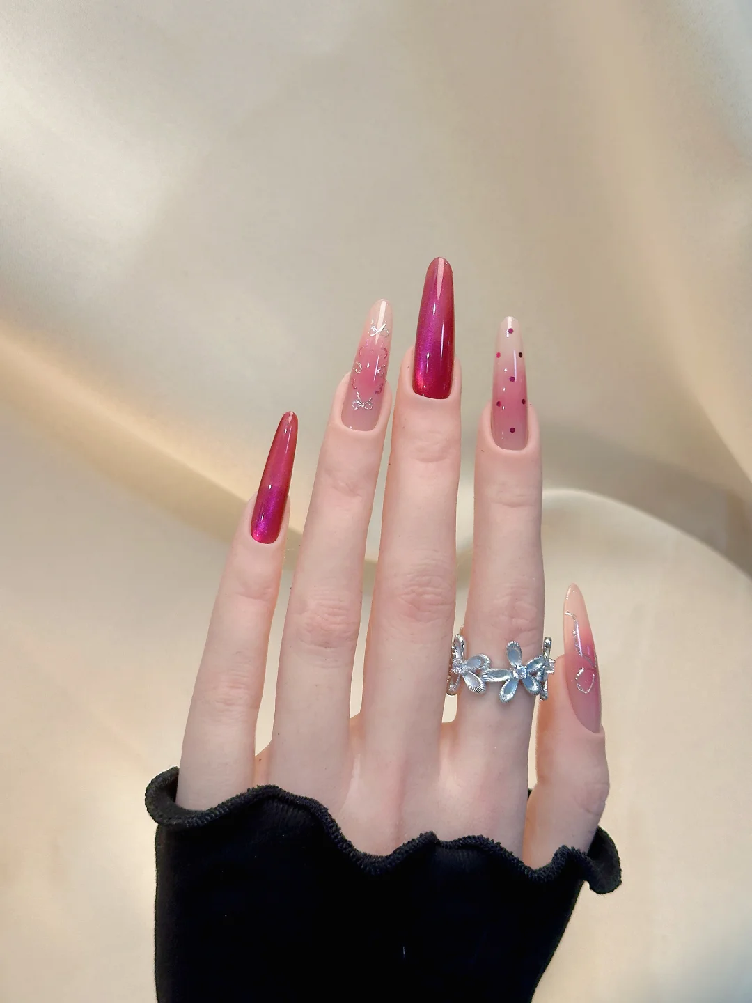 Ins Nail ♡♩ The blush on the girl's cheeks 🩰 Whitening and Gentle Nail Art