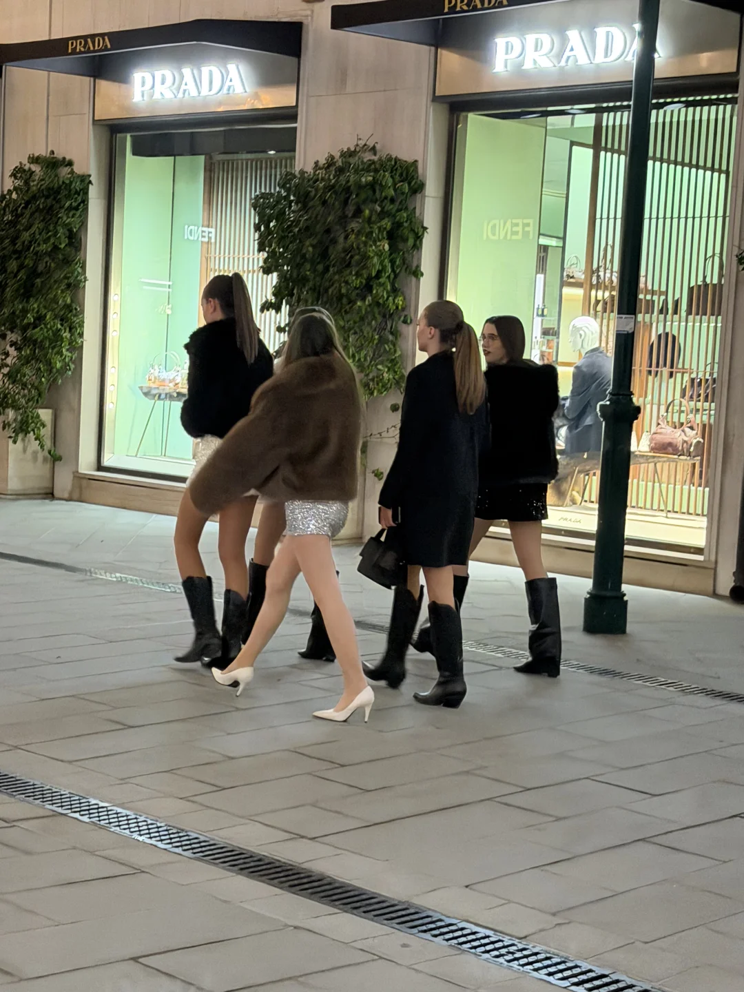 Most of the people wearing short skirts on the streets of Italy are high school students