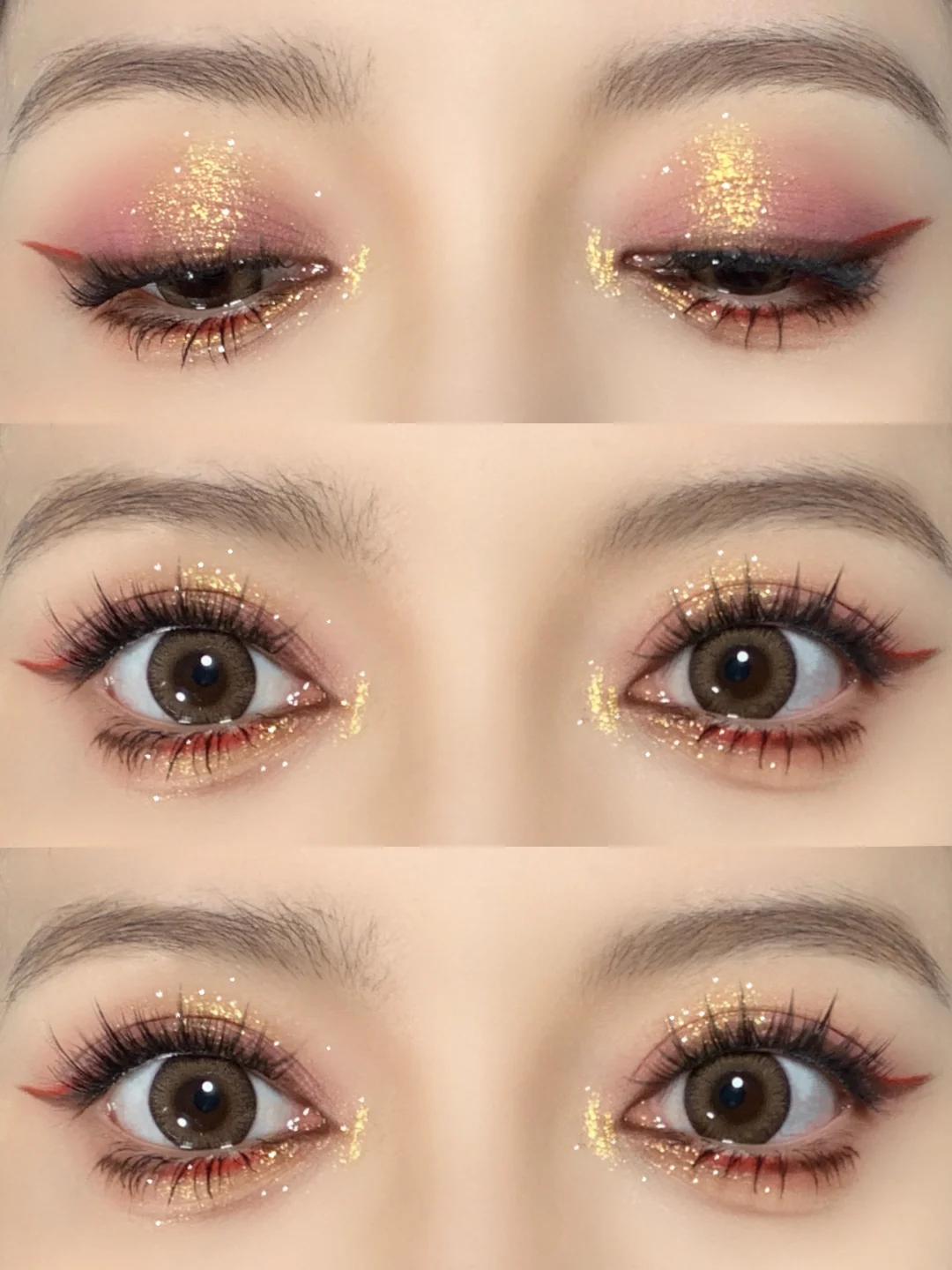 New Year's Red 🥀 Bright and retro opening makeup brings a luxurious feeling!