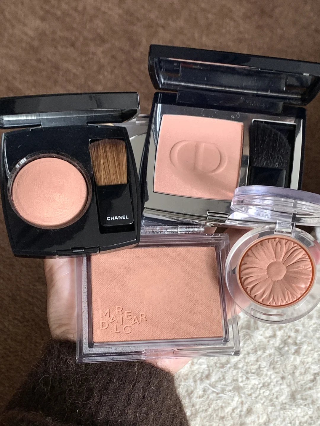 : fallen_leaves: light life powder blusher~low saturated bare apricot