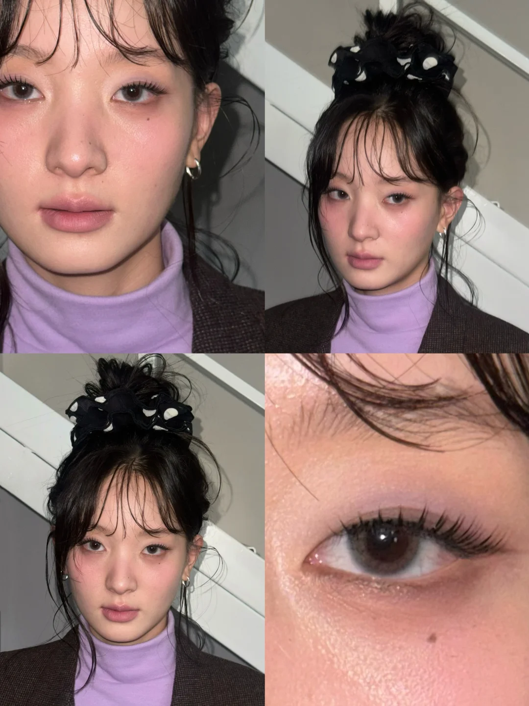 Ins World weary Korean Miscellany | Taro Purple Smoked Makeup 🏢