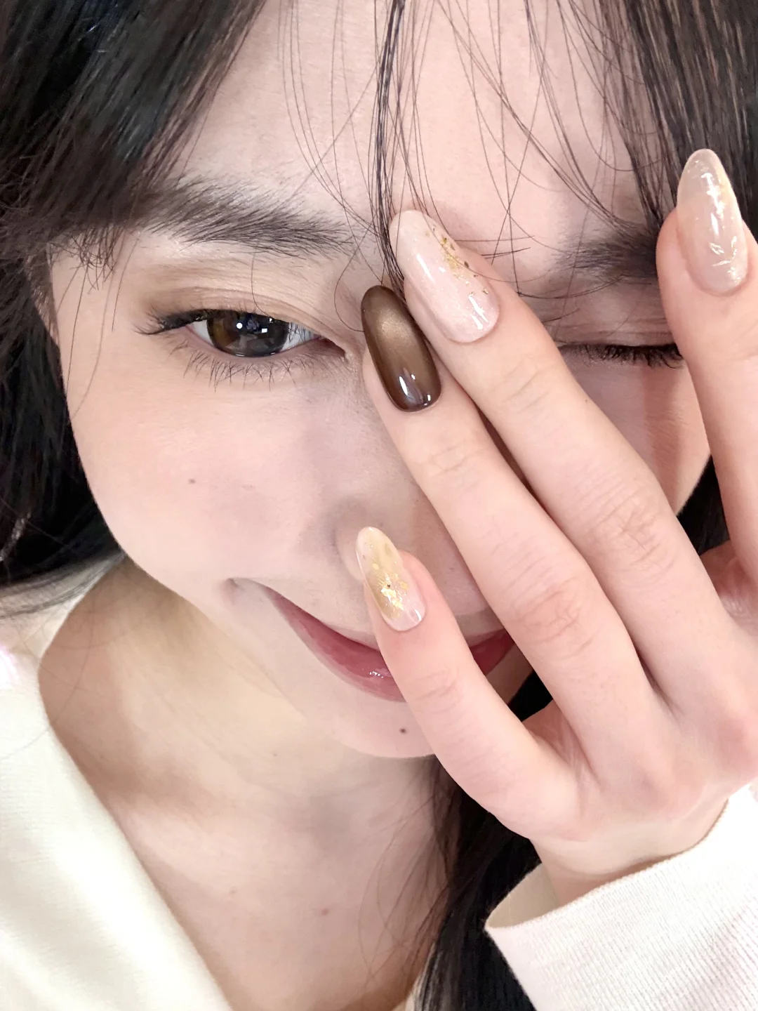 Amber gilding 💛 New Year's Wealth Attraction Nail Art