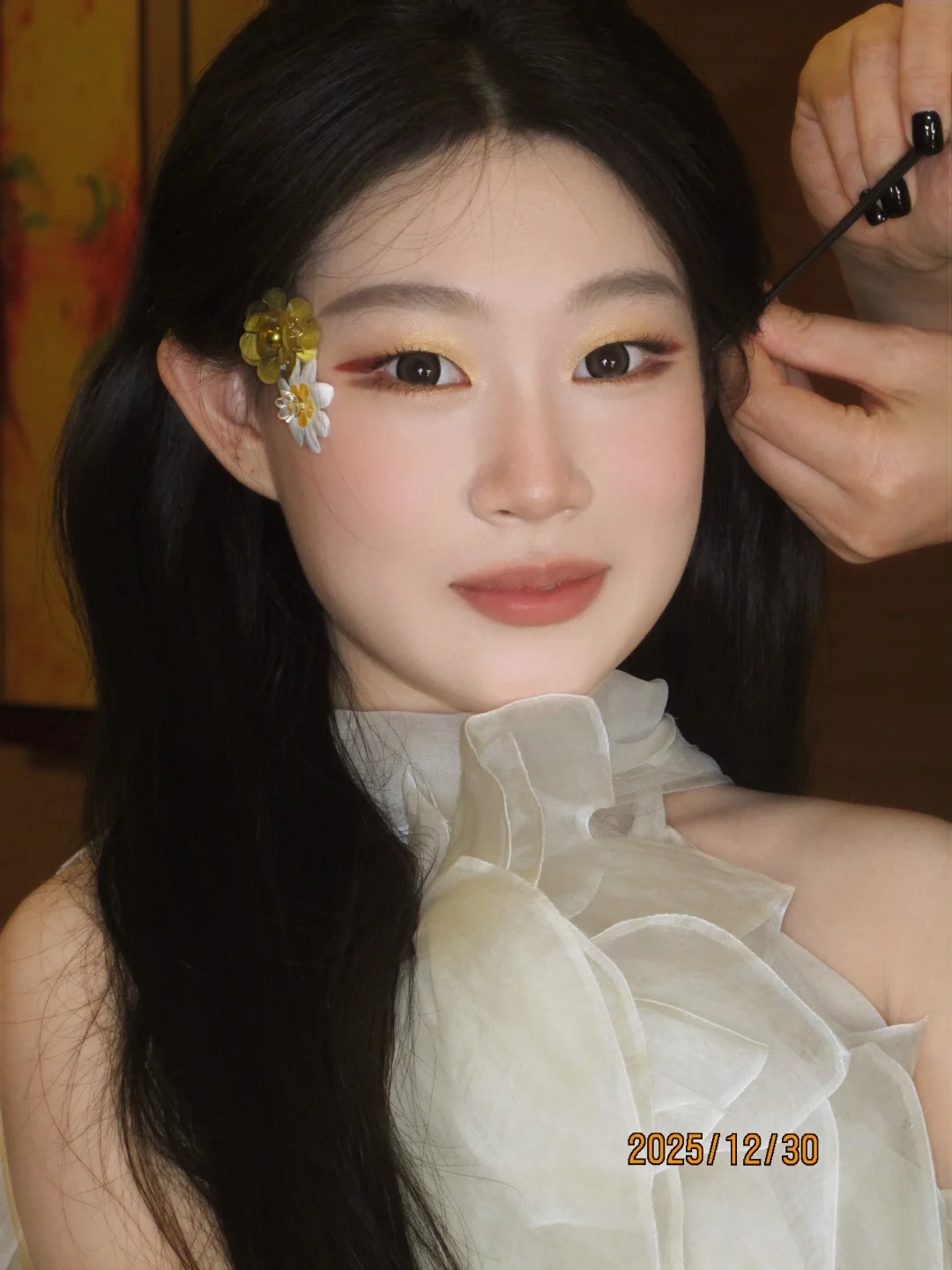 Red Fortune Gilded Makeup for Shen Jiarun's Jiangsu TV New Year's Eve Gala