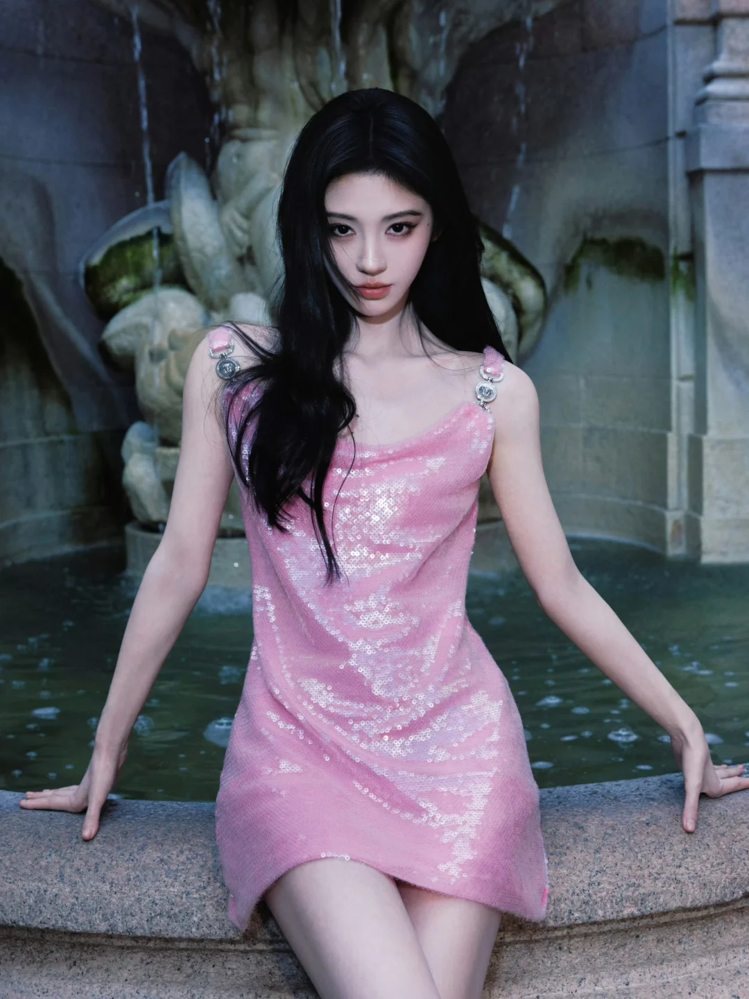 Milan Fashion Week Makeup for Ju Jingyi: Ancient Smoke Makeup