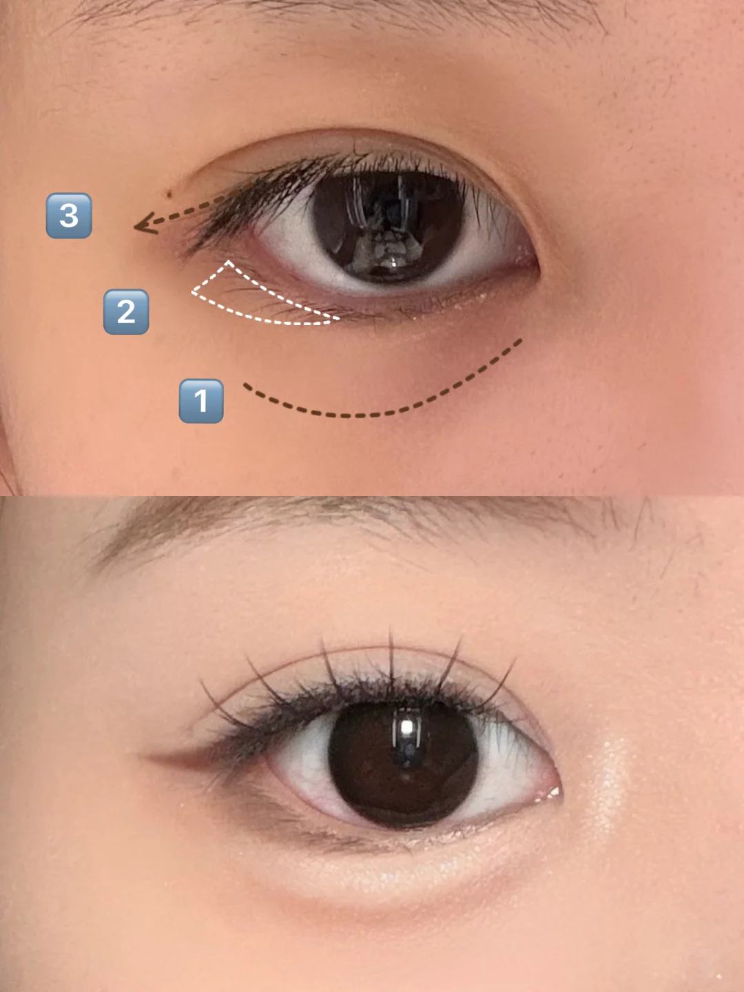 How to draw the eye tail groove to the sleeping silkworm | Jiwo Qianjin Cat Eyes: sparks:
