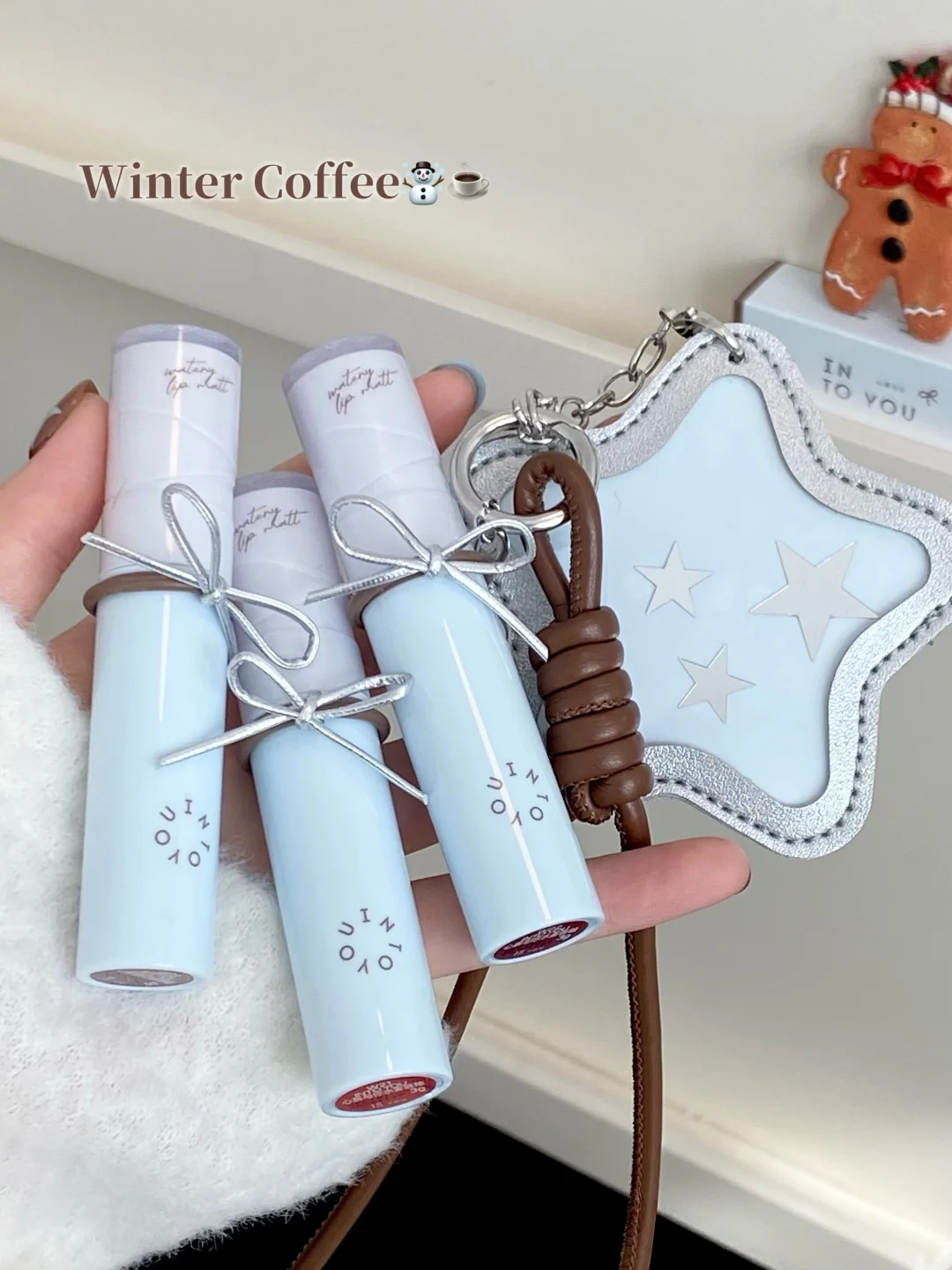 Hazelnut Snow Top 🌰: Snowman: "Intoyou Winter Limited Mom Powder Mist Lips~
