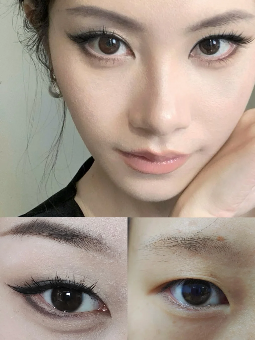 Double swollen eye blisters | Try this cool fox eye makeup now!