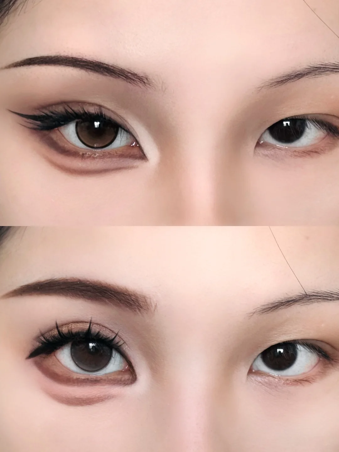 Charming fox eyes, innocent drooping eyes | Learn two eye types at once