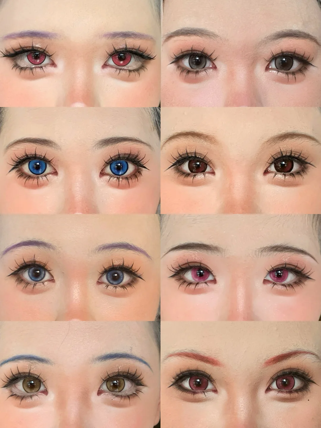 Only one lower eyelash is drawn in this picture