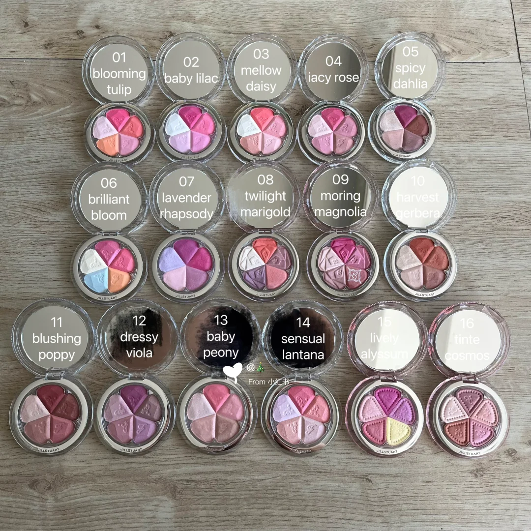 JILL STUART Five color Petal powder blusher Color Test Collection (Part 1)