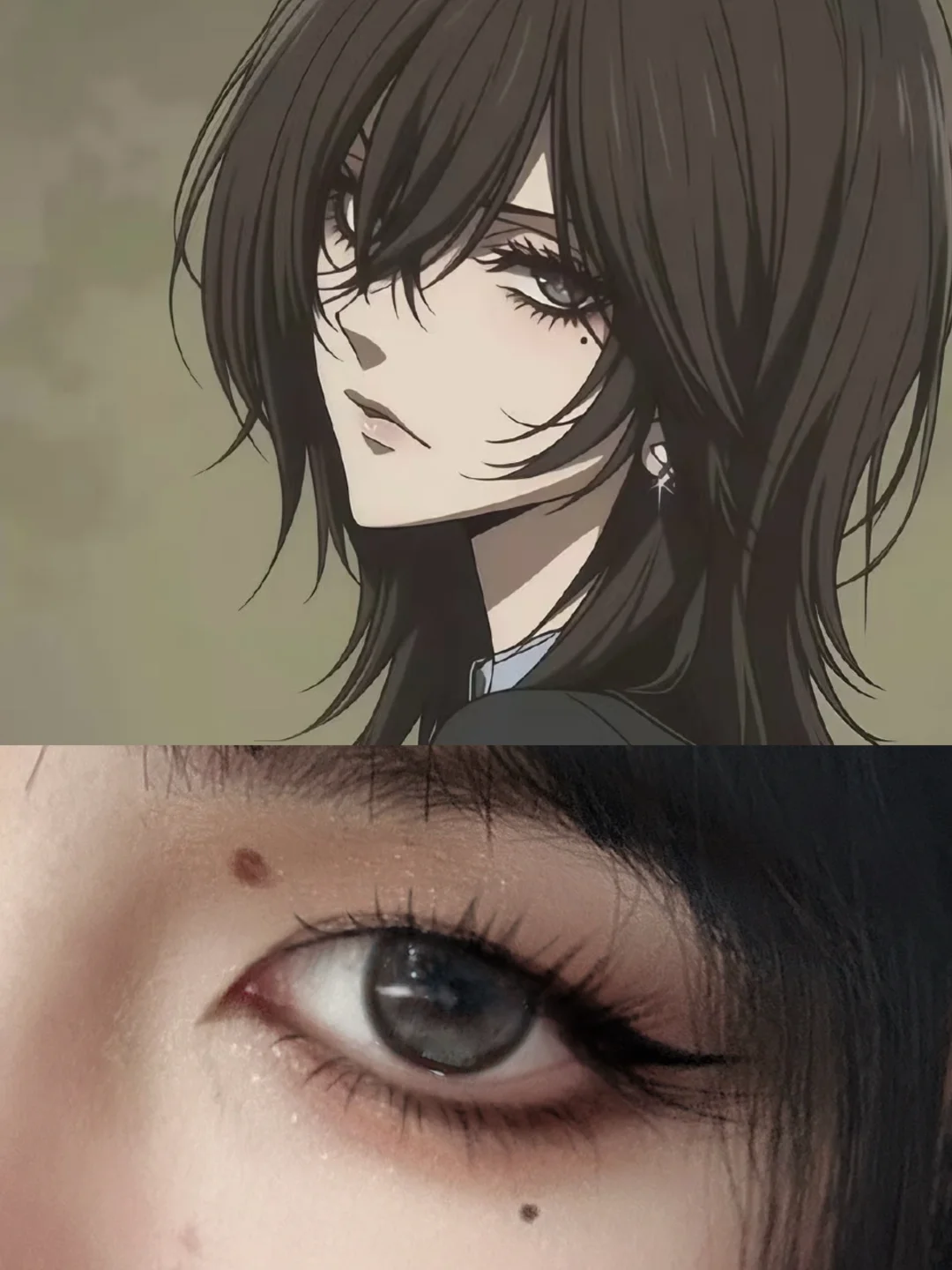 Do you want to see this kind of wet female ghost makeup with an inner pair ⁉️