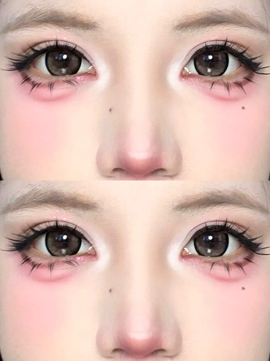 Winter cat doll makeup... super photogenic big eyes 🥺