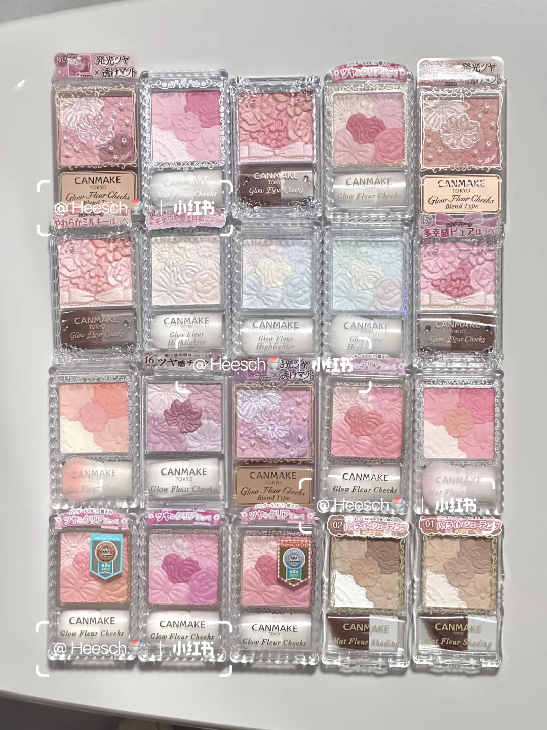 Cut off girls' exclusive edition, discontinued 🍥🎐 Flower petal powder blusher beauty enhancement highlight